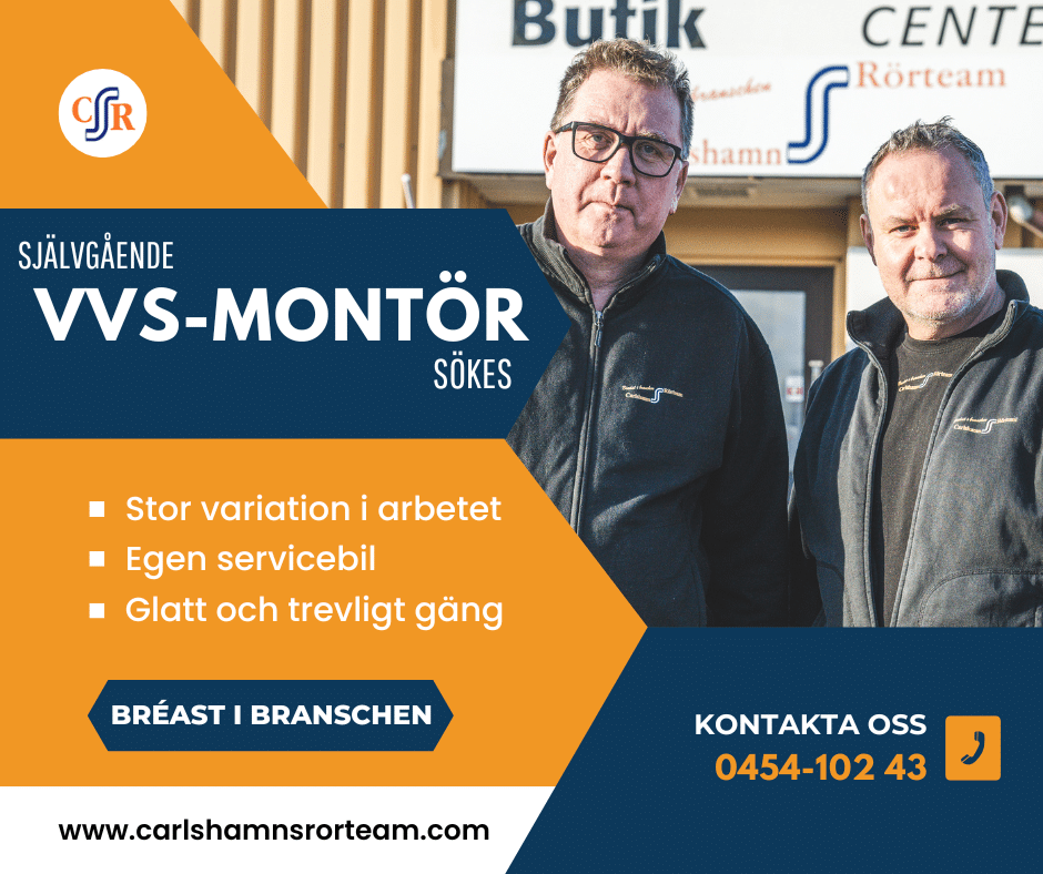 vvs montör sökes